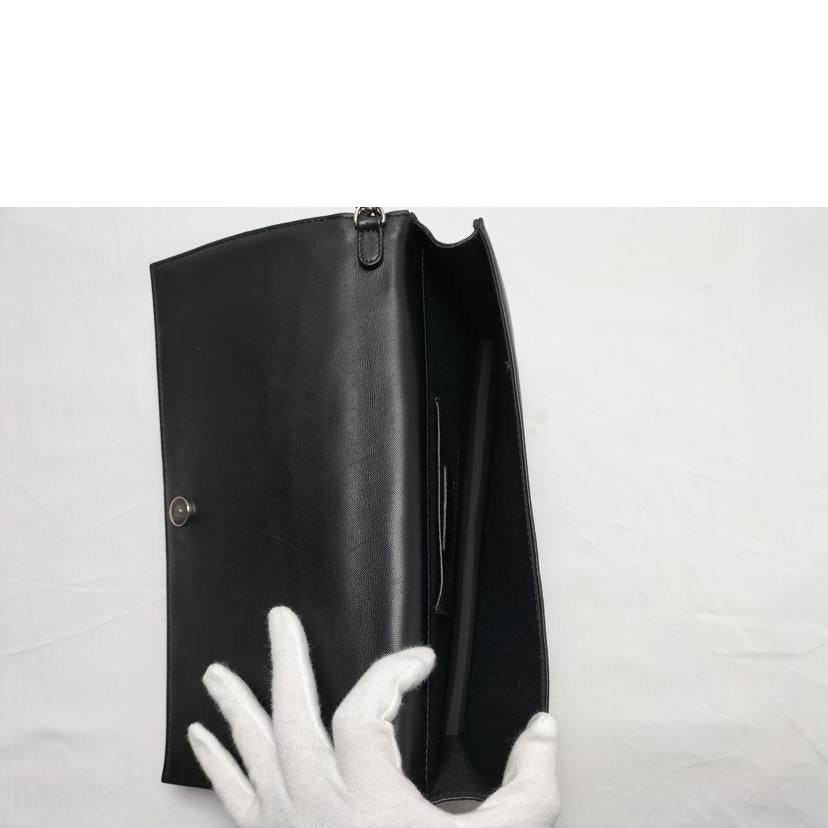 Christian Dior クリスチャン ディオール/カナージュ チェーン レザーポーチ チャーム付//ABランク/52