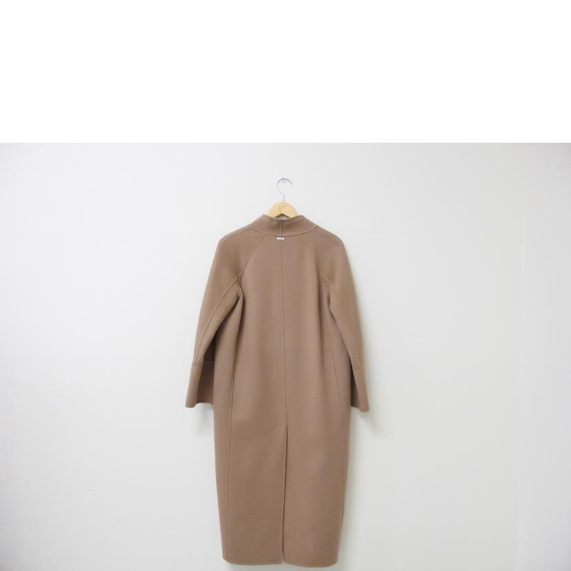 /S Max Mara ノーカラーウールロングコート ベージュ サイズ40/901608096-07//ABランク/83