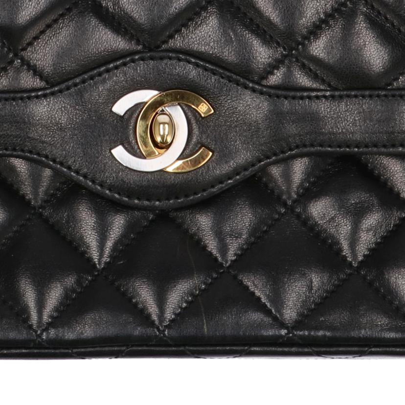 CHANEL シャネル バッグ ブランドバッグ Wチェーン レディース ブラック ゴールド シルバー/マトラッセWフラップチェーンショルダー/パリ限定//2983896/ABランク/75