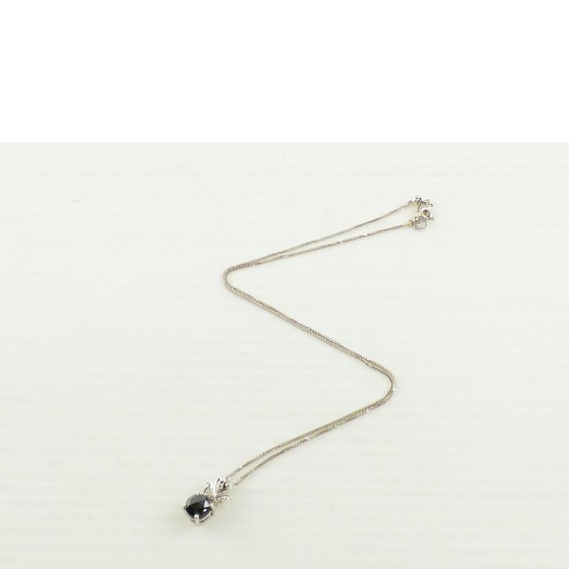 K18WGブラックダイヤネックレス2.352//ABランク/64