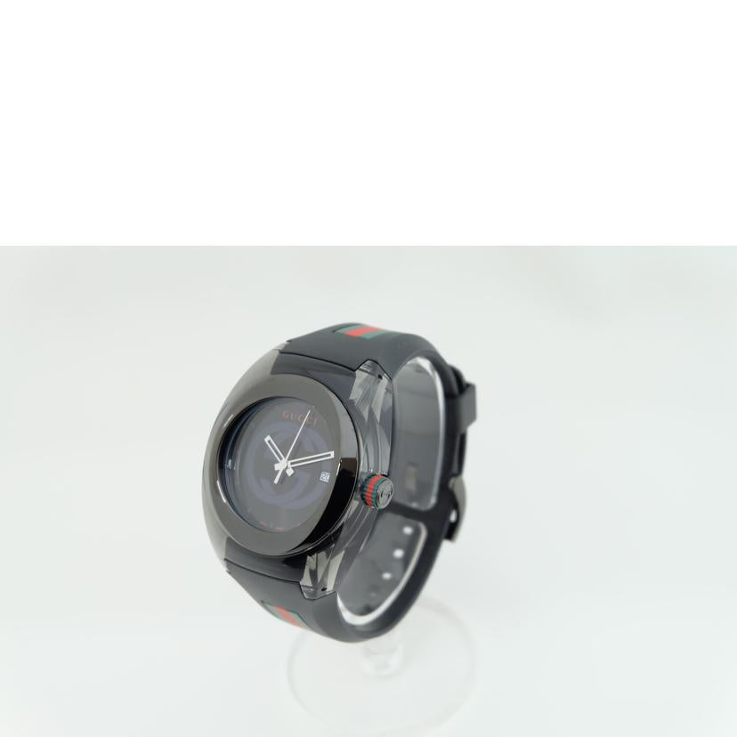 GUCCI グッチ/シンクシェリーライン ラバーウォッチ/クオーツ/137.1//185*****/ABランク/71