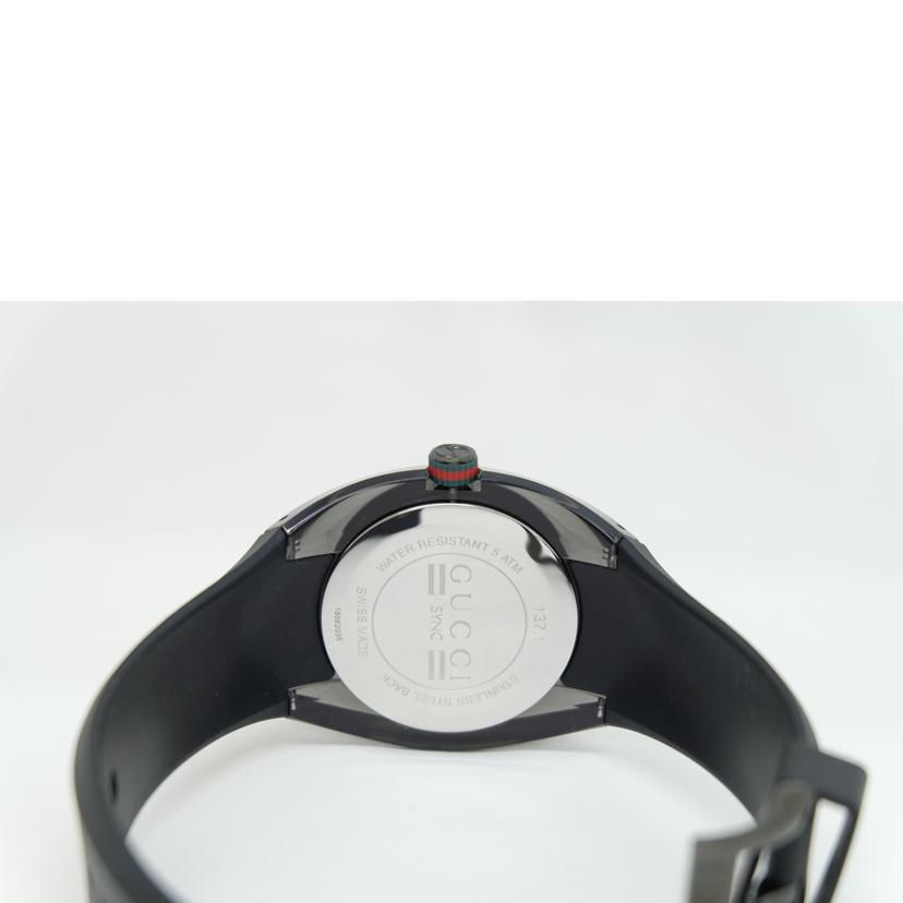 GUCCI グッチ/シンクシェリーライン ラバーウォッチ/クオーツ/137.1//185*****/ABランク/71