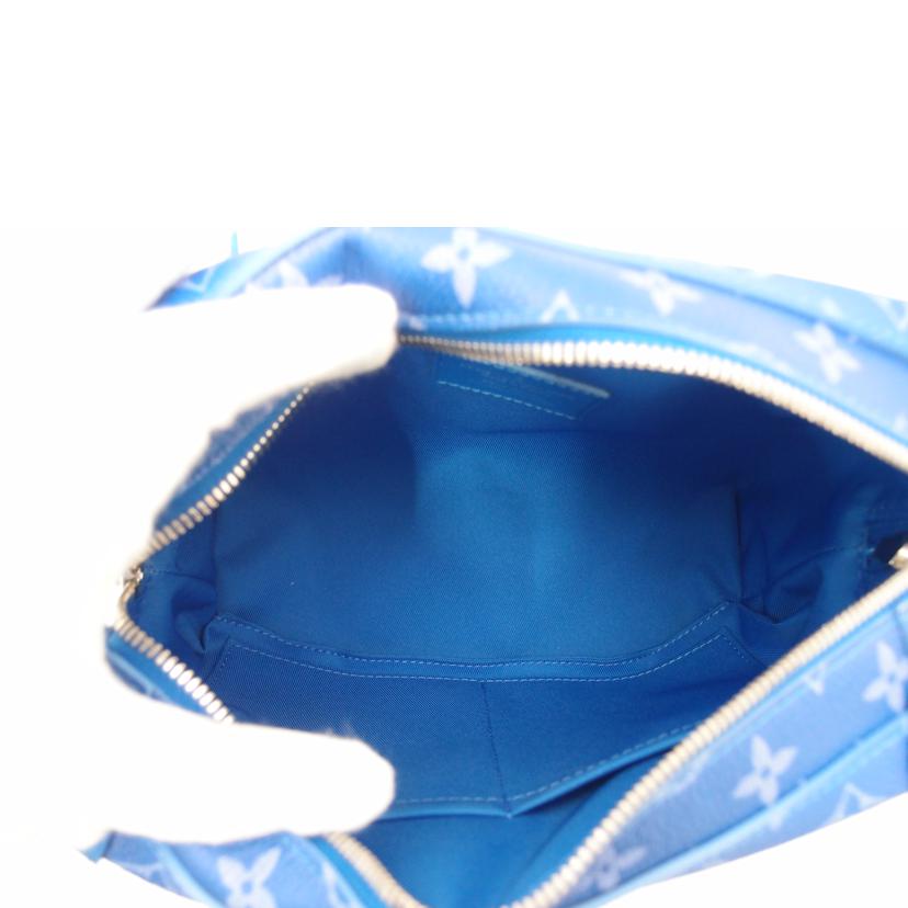 LOUIS VUITTON ルイヴィトン チェーンショルダー 斜め掛け シルバー金具 青/ソフトトランクショルダー/モノグラム・クラウズ/M45430//DU2270/SAランク/69