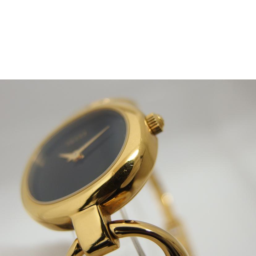 GUCCI グッチ/ブラック文字盤/ハートバングルウォッチ/クォーツ/1600//0000805/ABランク/04