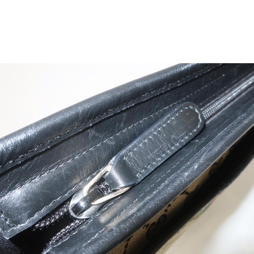 GUCCI グッチ/GGキャンバスシェリーライン/ショルダーバッグ 肩掛け ブラック/388926//ABランク/65