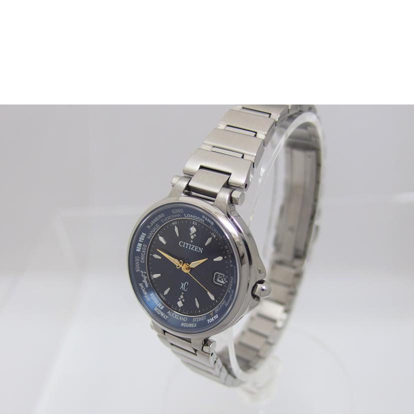 CITIZEN シチズン/XC/ハッピーフライト1Pダイヤ/エコドライブ/電波ソーラー/H246-T024726//9N1050287/Aランク/04