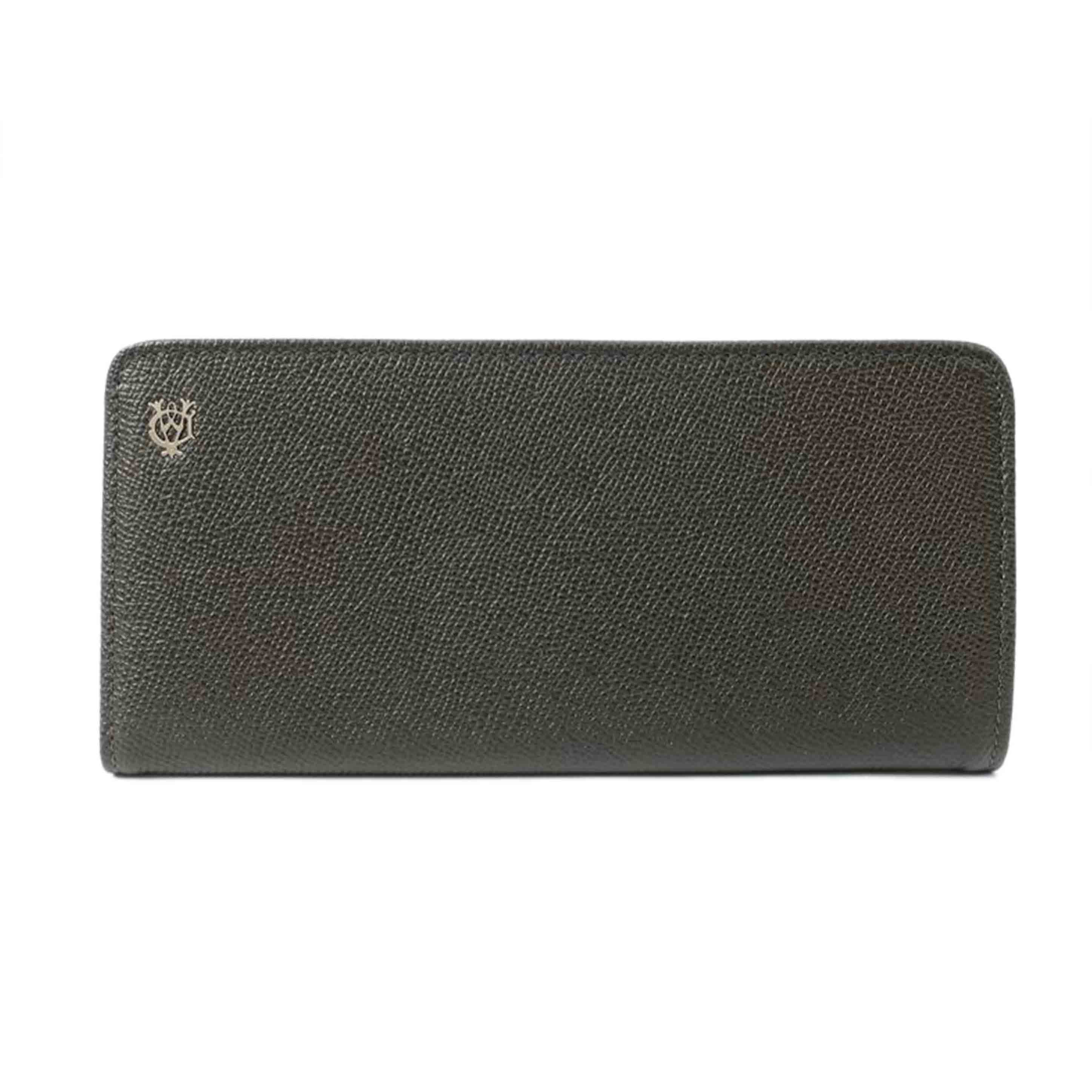 dunhill ダンヒル/レザー長財布 ボードン/Bourdon 薄型 折りたたみ ダークカーキ/L2M110Z//SAランク/65