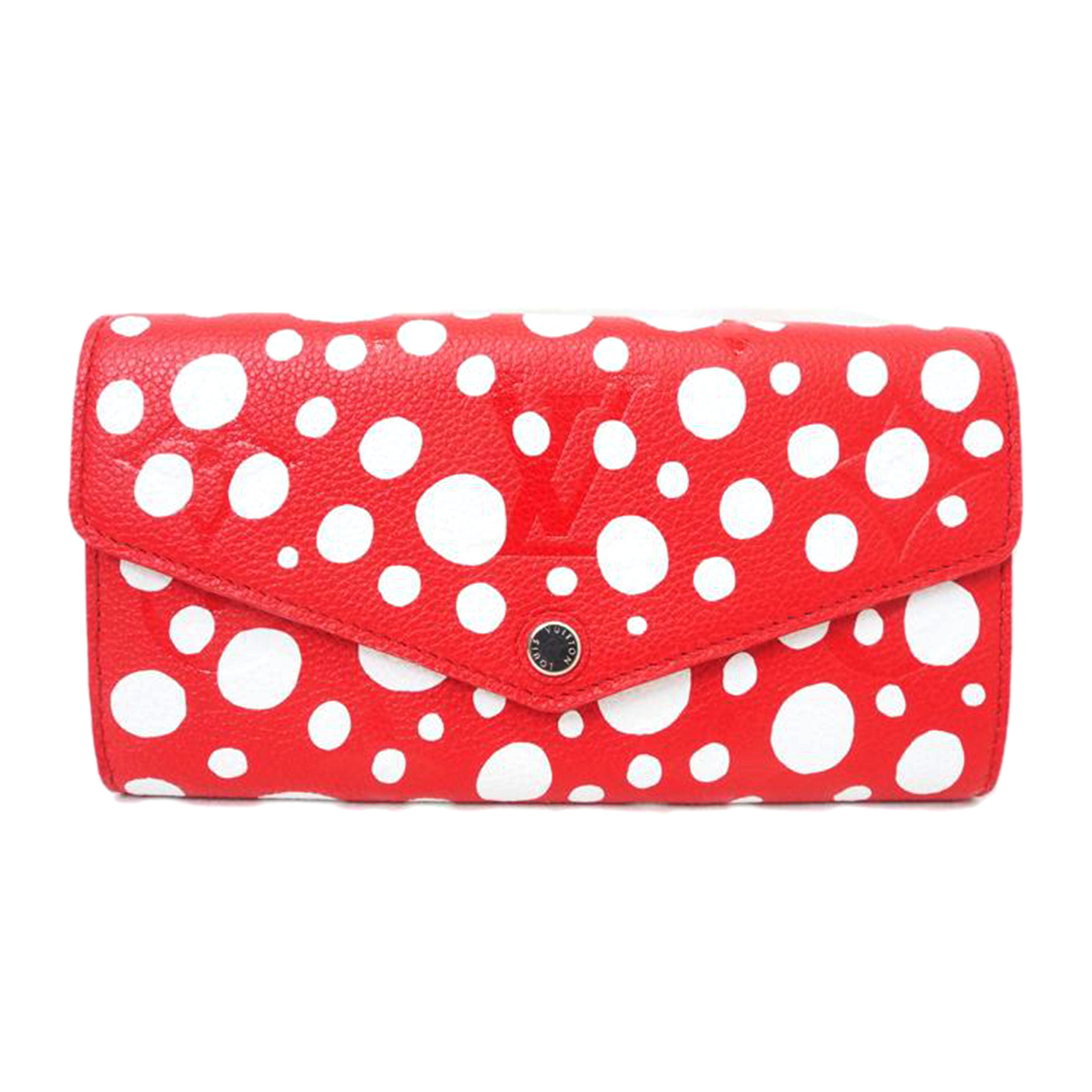 LV ルイ・ヴィトン/LV×YKポルトフォイユサラNM/モノグラムアンプラント/ドットルージュ×ブロン/M81909//SAランク/78