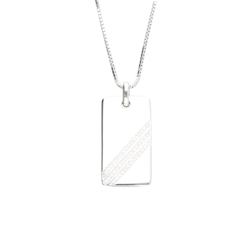 /K18WGダイヤネックレス0.24ct/689-2//Aランク/75