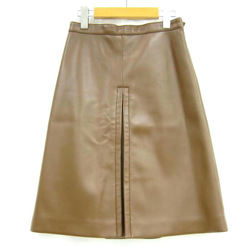 BURBERRY バーバリー/レザースカート 新ロゴ/4560659/69E/36/レディースボトムス/Aランク/82【中古】