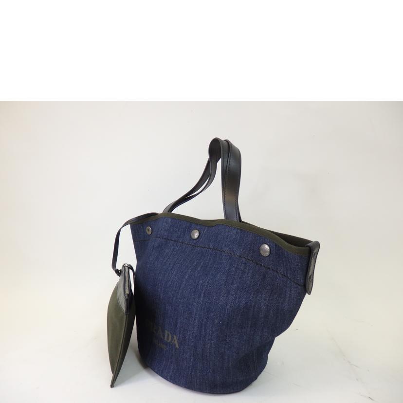 PRADA プラダ/2wayバッグ/デニムシティ×カーフ/BLU/MIMETICO/1BG244//103/SAランク/84