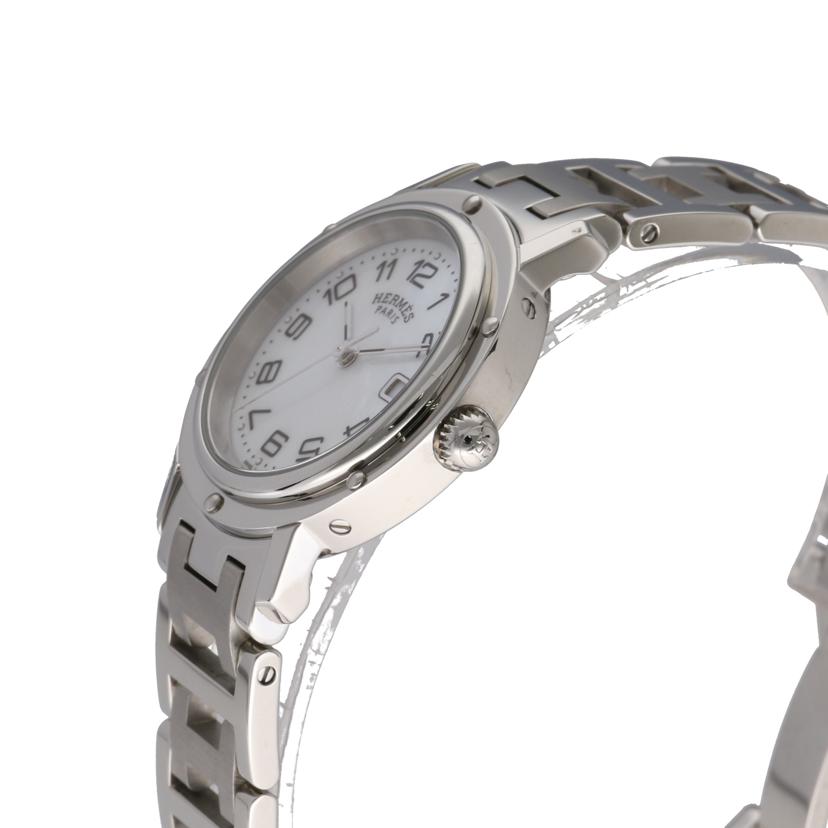 HERMES エルメス/クリッパーデイト/シェル文字盤/CL6.410//245****/Aランク/75
