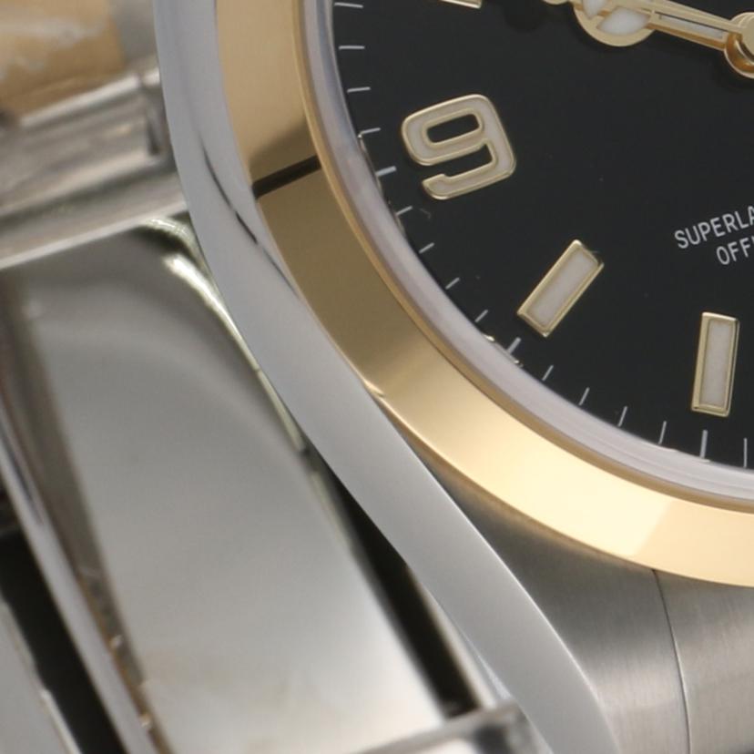 ROLEX ロレックス 腕時計 ランダムシリアル 新ギャラ2022年日付 ステンレス K18YG コンビ メンズ 自動巻き/エクスプローラー1・SS×YG/ランダム番/124273//746*****/Aランク/75