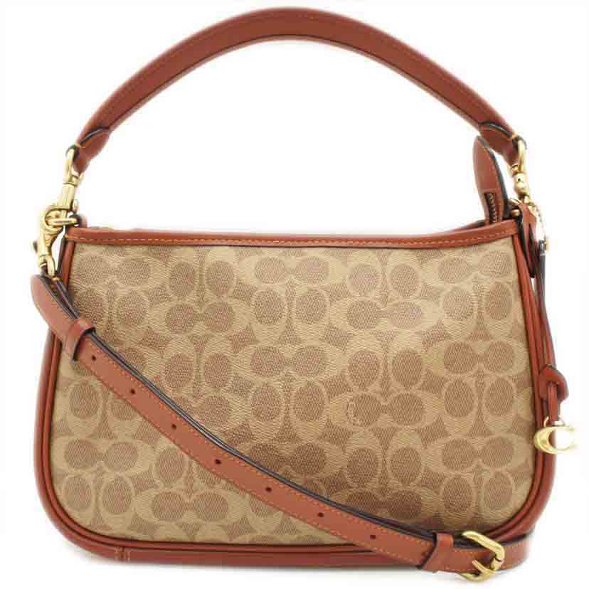 COACH コーチ/ケリーブラウンシグネチャー2WAYショルダー/CC438//F23**/Aランク/75