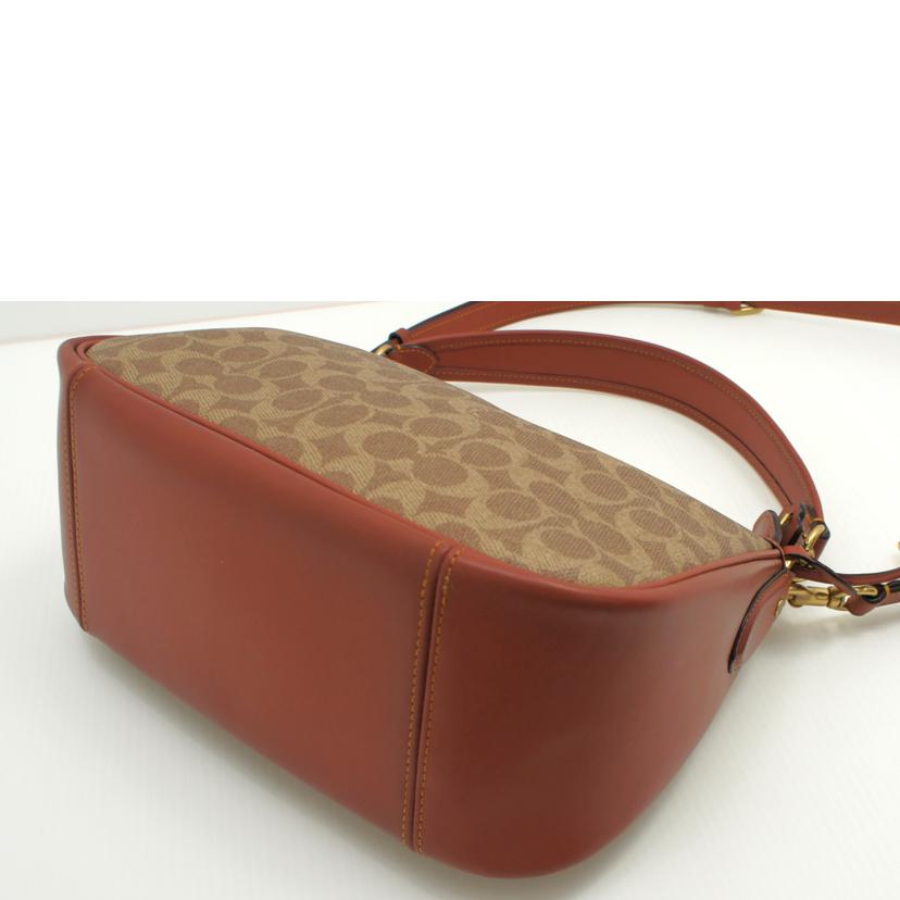 COACH コーチ/ケリーブラウンシグネチャー2WAYショルダー/CC438//F23**/Aランク/75