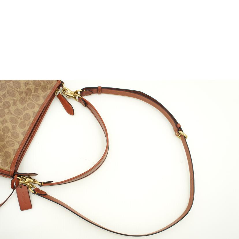COACH コーチ/ケリーブラウンシグネチャー2WAYショルダー/CC438//F23**/Aランク/75