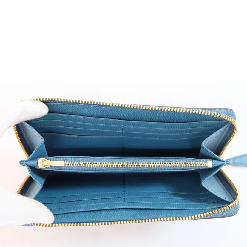 COACH コーチ/エンボスドレザークロコ型押しアコーディオンジップ/F54757//G17**/Sランク/71