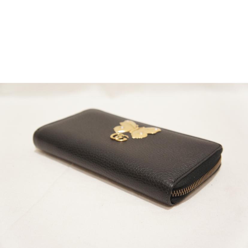 GUCCI グッチ/バタフライレザージップアラウンドウオレット/499363//534563/ABランク/94