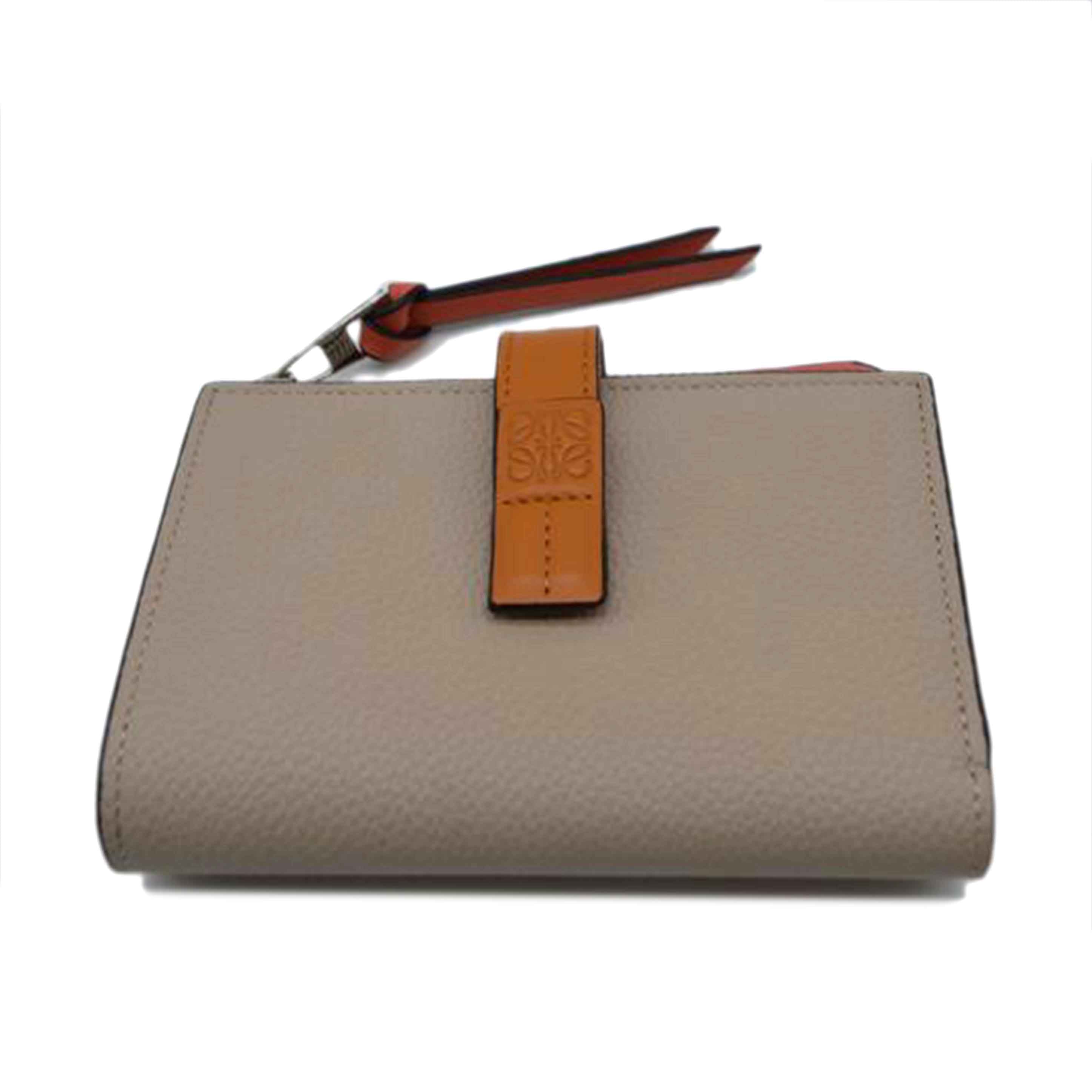 LOEWE ロエベ/スリムジップバイフォールドウォレット/ライトオーーツ/C660P30X02//062***/Sランク/89