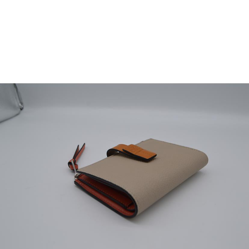 LOEWE ロエベ/スリムジップバイフォールドウォレット/ライトオーーツ/C660P30X02//062***/Sランク/89