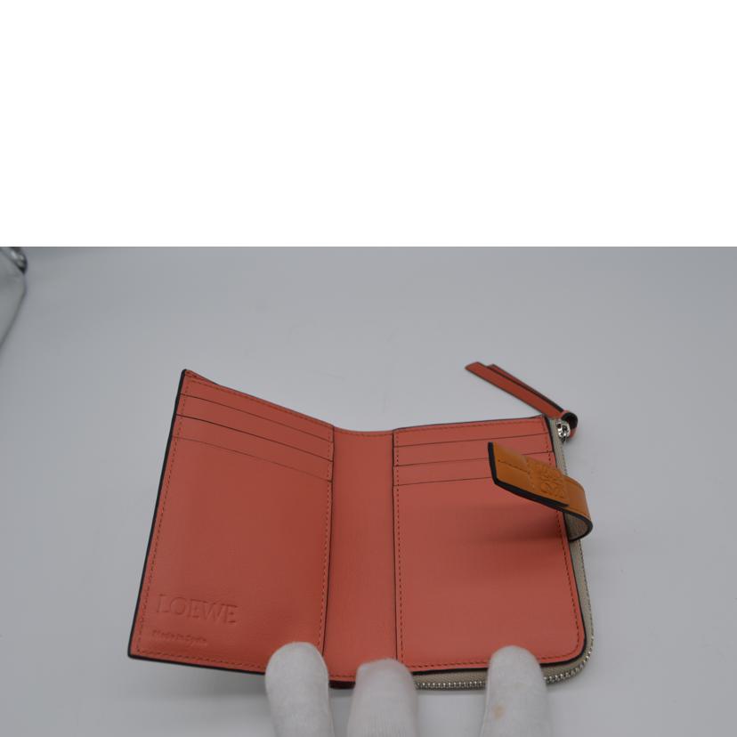 LOEWE ロエベ/スリムジップバイフォールドウォレット/ライトオーーツ/C660P30X02//062***/Sランク/89