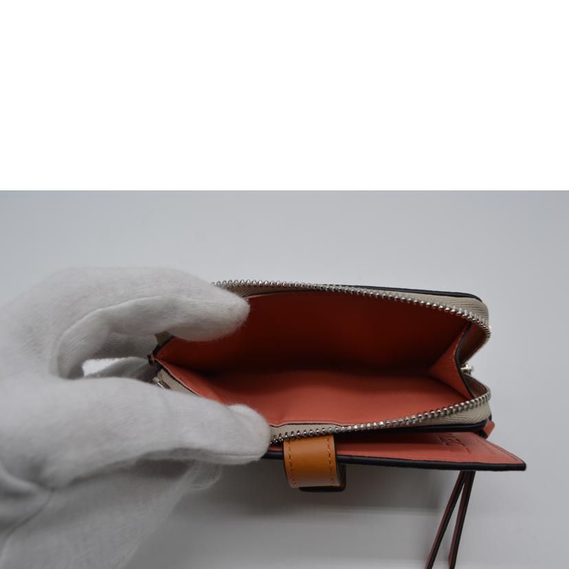 LOEWE ロエベ/スリムジップバイフォールドウォレット/ライトオーーツ/C660P30X02//062***/Sランク/89