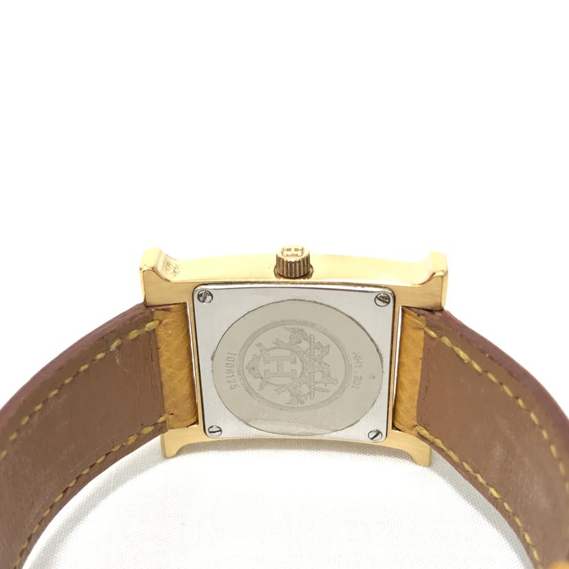 HERMES エルメス/Hウォッチ レディースクォーツ/HH1.201//1006175/ABランク/51