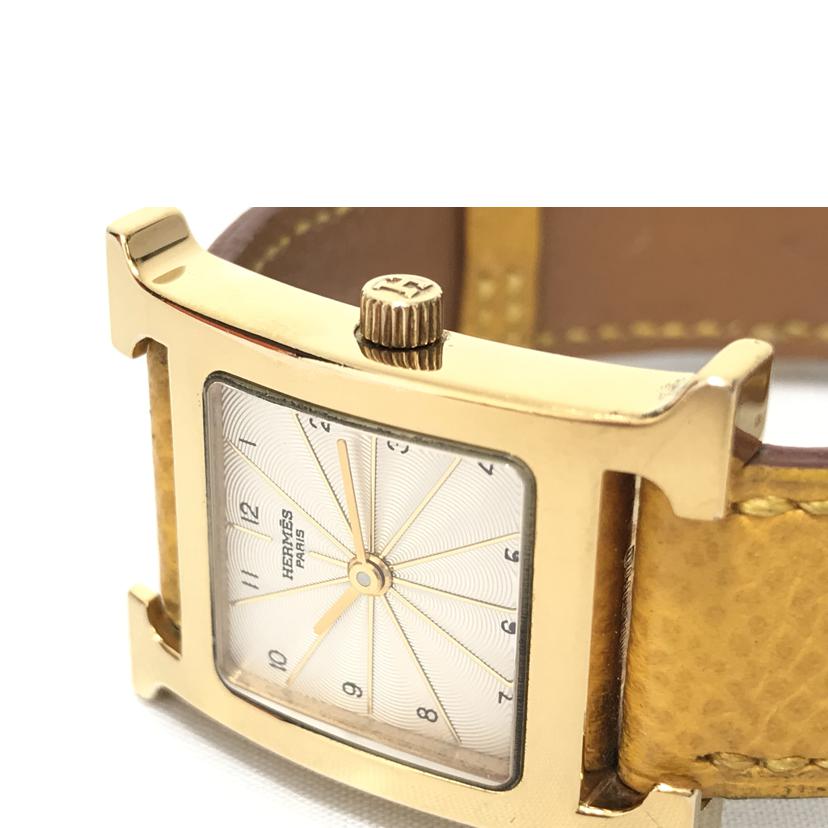 HERMES エルメス/Hウォッチ レディースクォーツ/HH1.201//1006175/ABランク/51