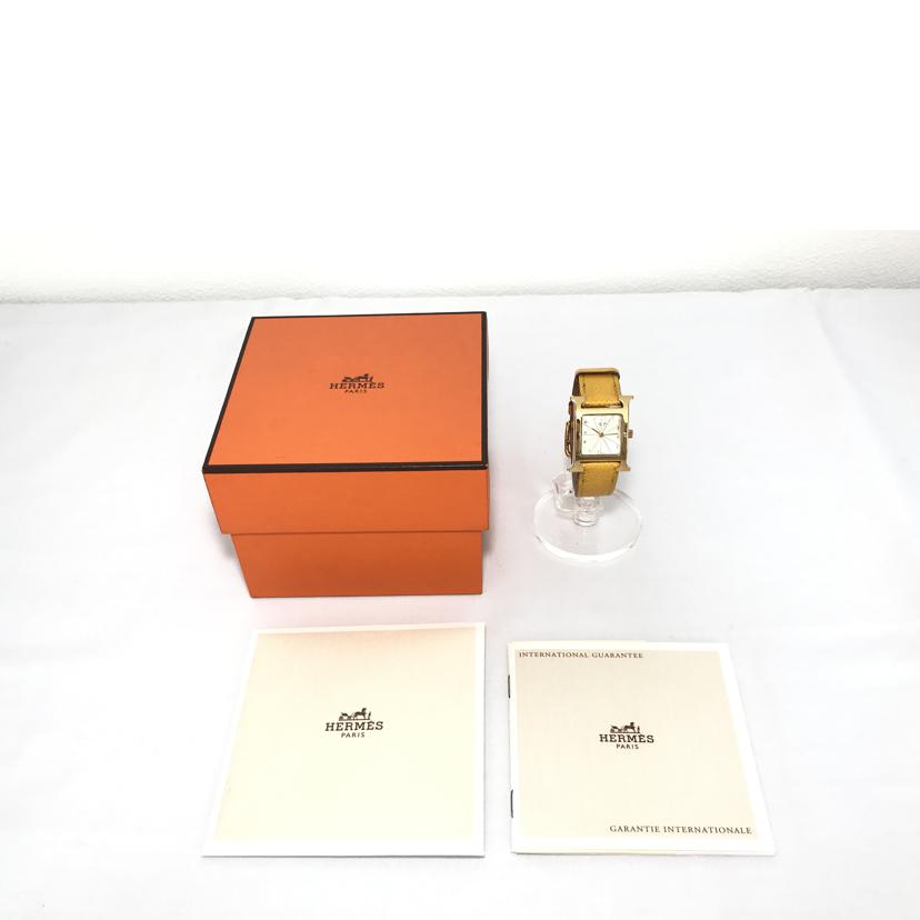 HERMES エルメス/Hウォッチ レディースクォーツ/HH1.201//1006175/ABランク/51