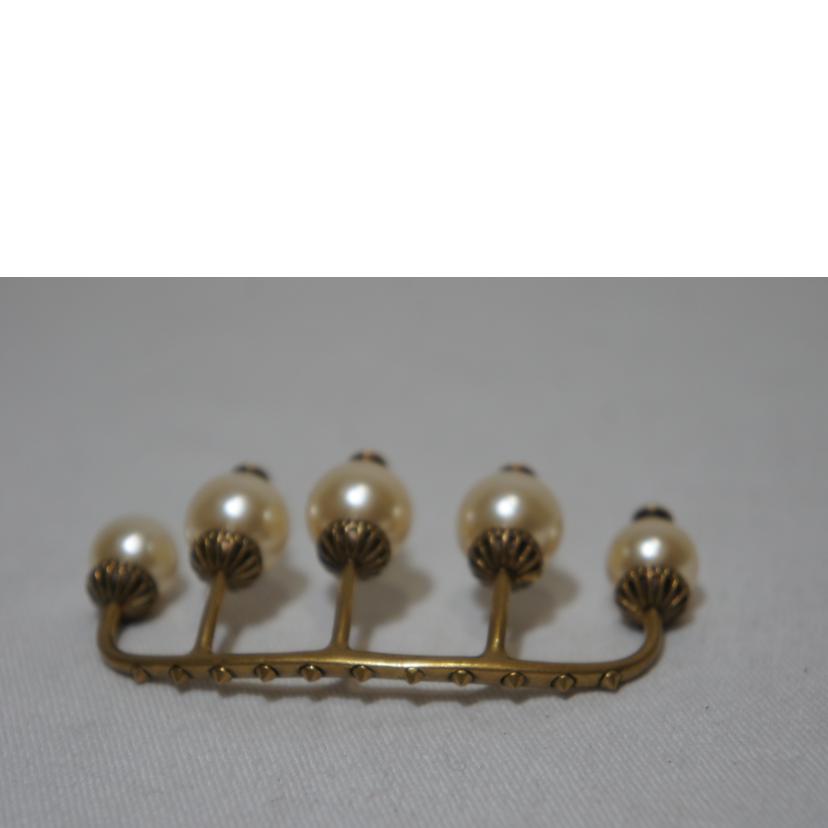 GUCCI グッチ/フェイクパールゴールドフィンガーリング//ABランク/94