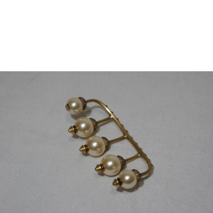 GUCCI グッチ/フェイクパールゴールドフィンガーリング//ABランク/94