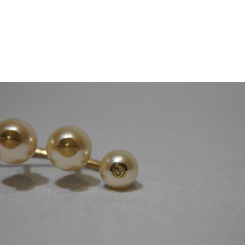 GUCCI グッチ/フェイクパールゴールドフィンガーリング//ABランク/94