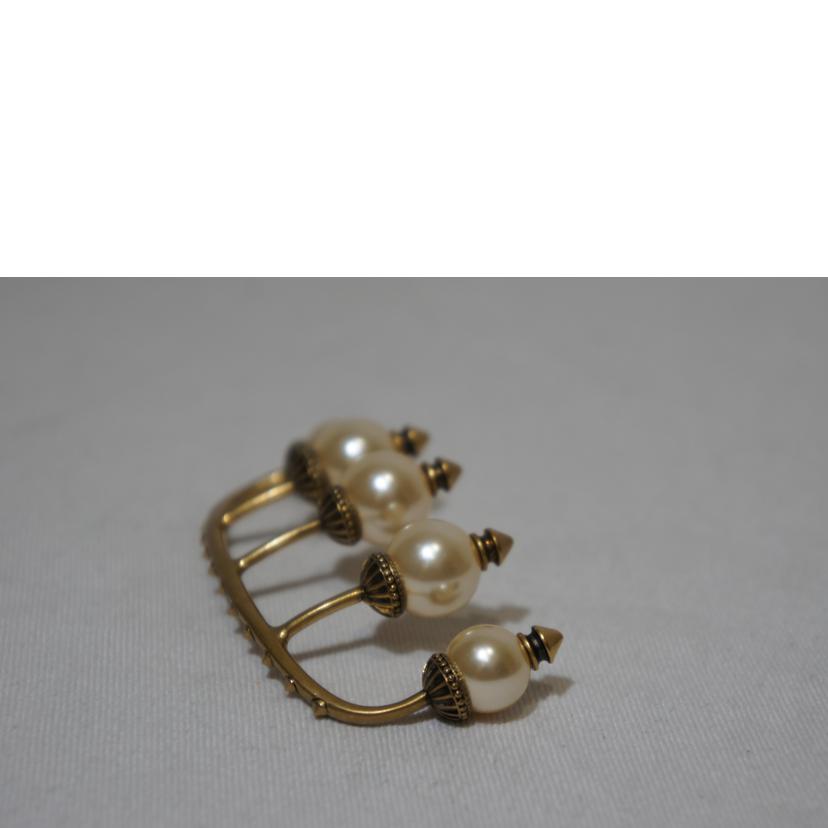 GUCCI グッチ/フェイクパールゴールドフィンガーリング//ABランク/94