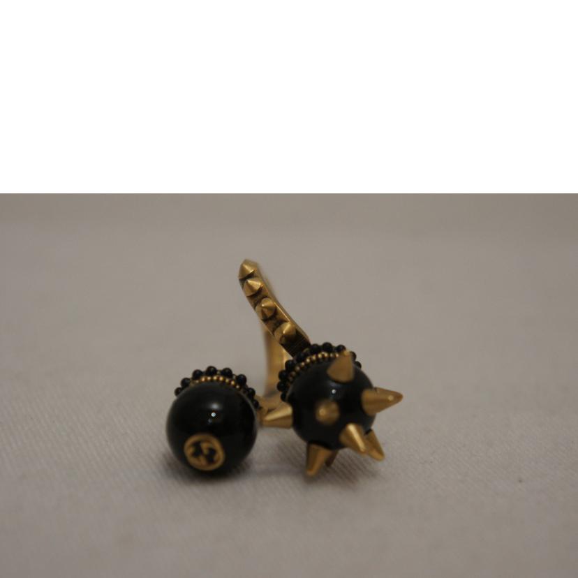 GUCCI グッチ/ダブルブラックボールスタッズリング/#10//Aランク/94