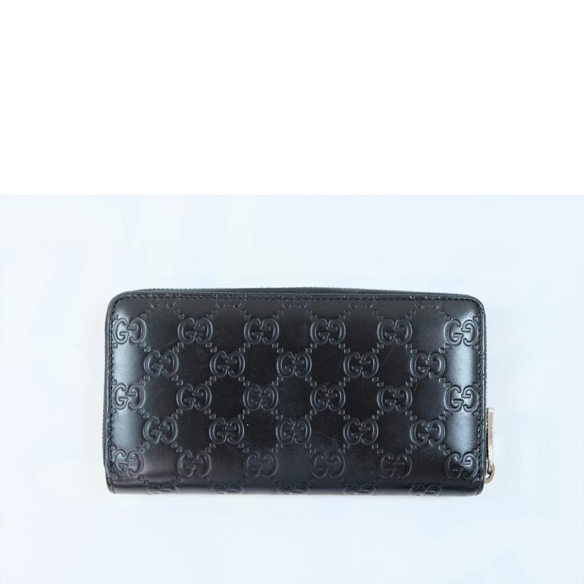 GUCCI グッチ/シグネチャーレザーメタルGGラウンドジップウォレット/473928//525040/Bランク/71