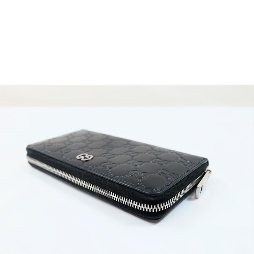 GUCCI グッチ/シグネチャーレザーメタルGGラウンドジップウォレット/473928//525040/Bランク/71