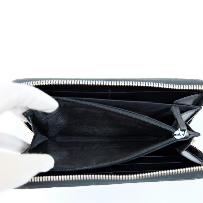 GUCCI グッチ/シグネチャーレザーメタルGGラウンドジップウォレット/473928//525040/Bランク/71