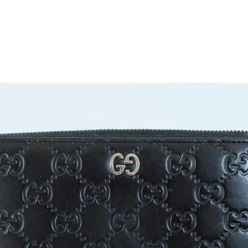 GUCCI グッチ/シグネチャーレザーメタルGGラウンドジップウォレット/473928//525040/Bランク/71
