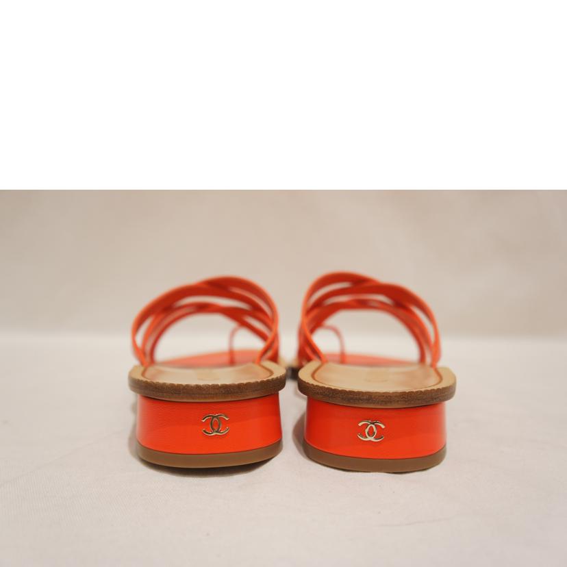 CHANEL シャネル/レザーサンダル ORG//SAランク/94