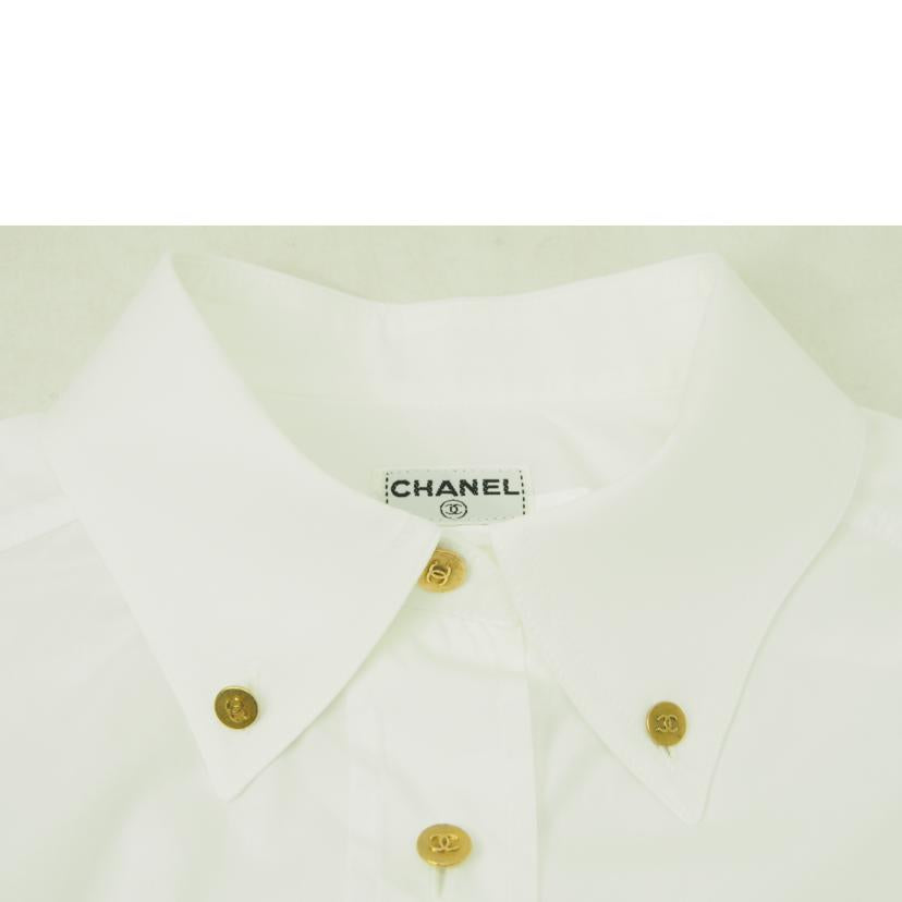 CHANEL シャネル/シャツ 金ボタン ゴールド ポケット ココマーク ロゴ//Bランク/78