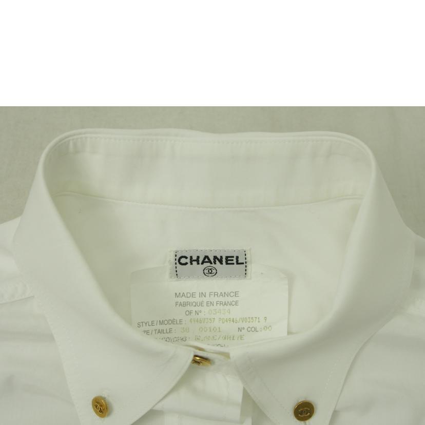 CHANEL シャネル/シャツ 金ボタン ゴールド ポケット ココマーク ロゴ//Bランク/78
