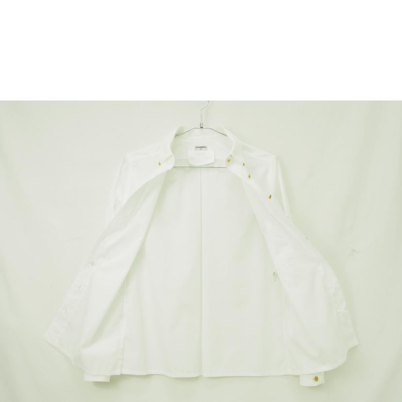 CHANEL シャネル/シャツ 金ボタン ゴールド ポケット ココマーク ロゴ//Bランク/78