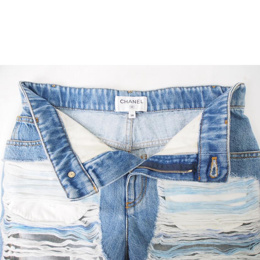 CHANEL シャネル/デニム パンツ ダメージ シースルー//Bランク/78