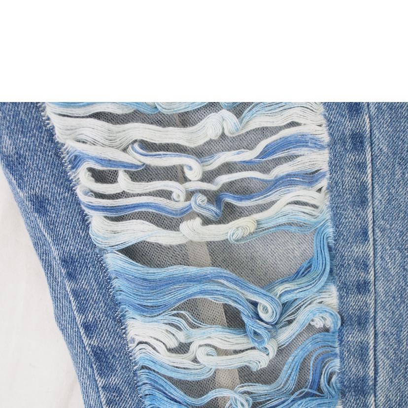 CHANEL シャネル/デニム ハーフパンツ ダメージ シースルー//Bランク/78