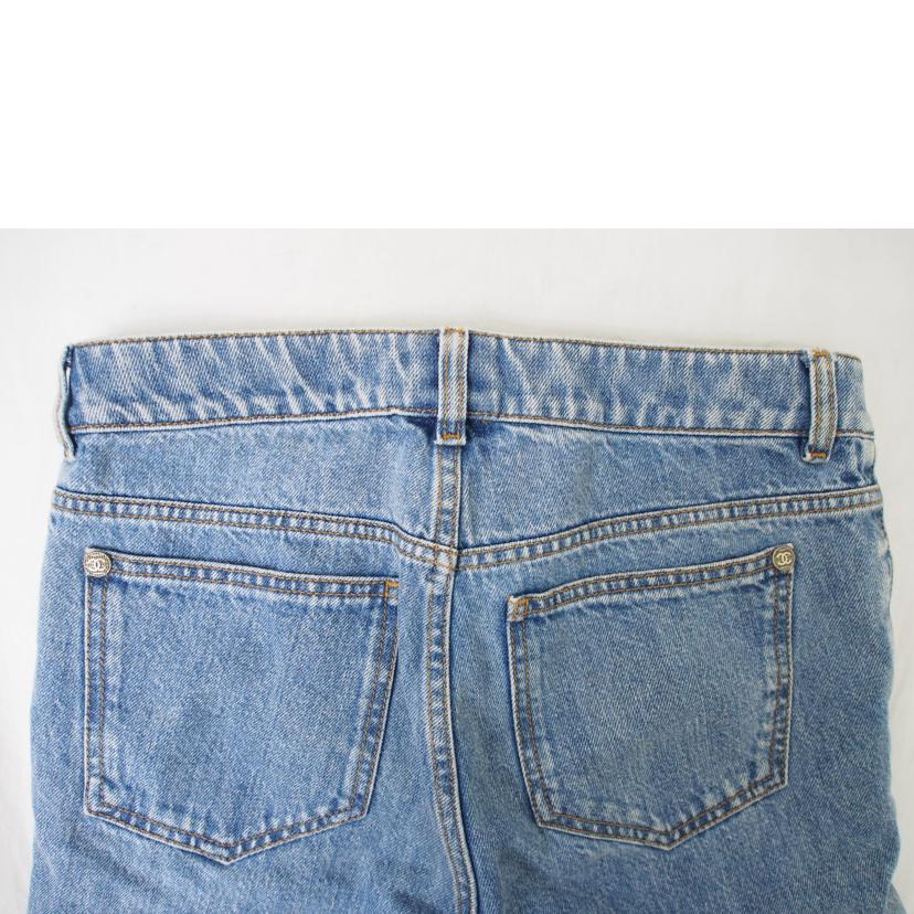 CHANEL シャネル/デニム ハーフパンツ ダメージ シースルー//Bランク/78