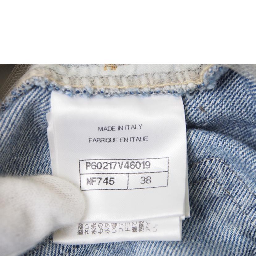 CHANEL シャネル/デニム ハーフパンツ ダメージ シースルー//Bランク/78