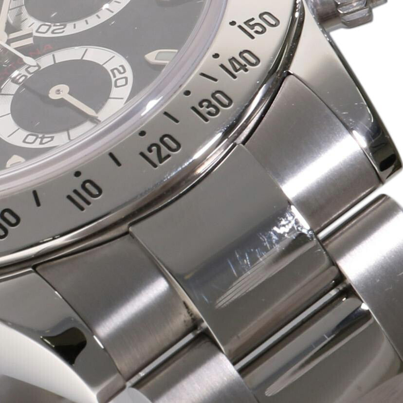 ROLEX ロレックス 腕時計 2010年頃製造 ルーレット オーバーホール済 新品仕上済 自動巻き ステンレス ブラックダイヤル/コスモグラフ・デイトナ/黒文字盤/G番/116520//G393378(2010)/ABランク/75