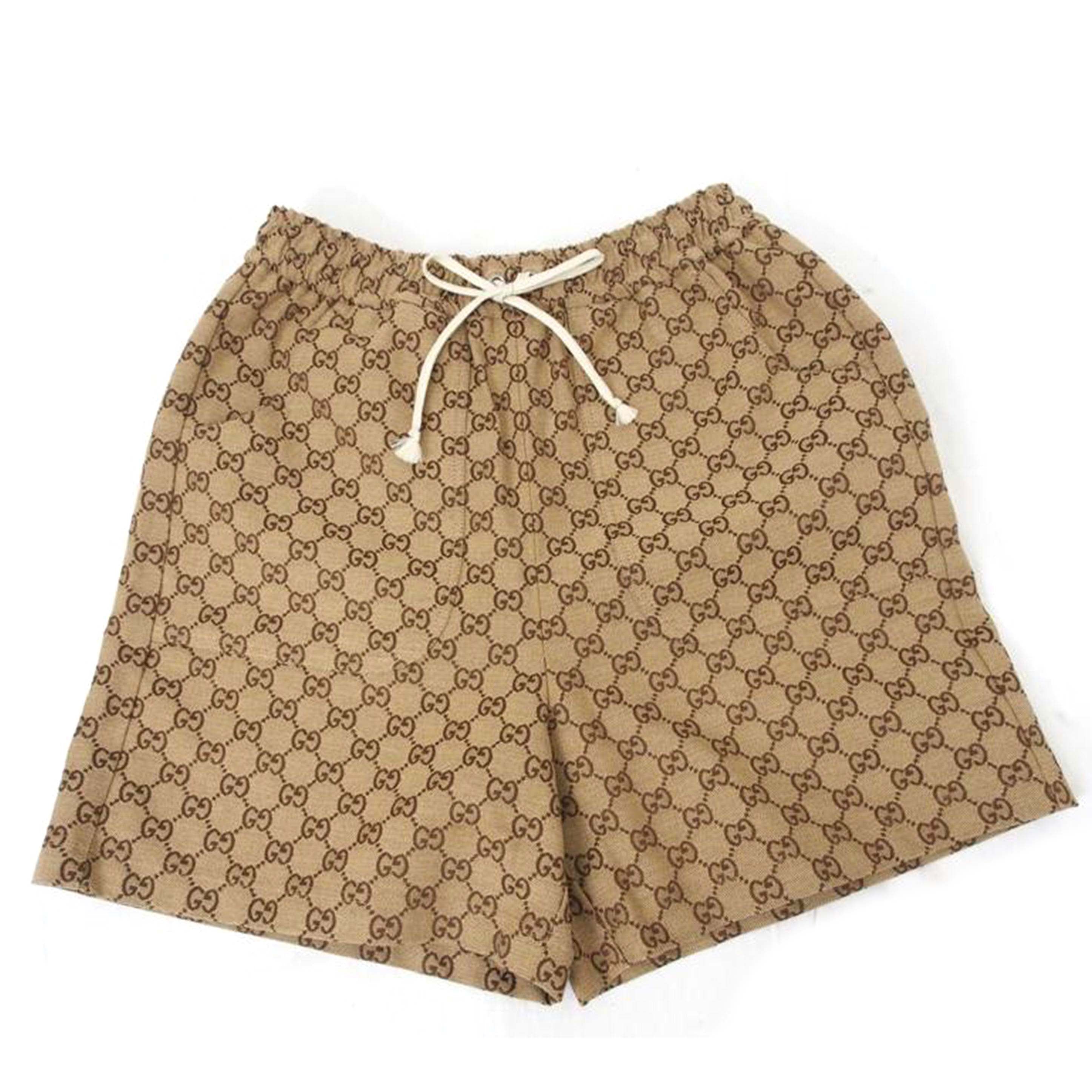 GUCCI グッチ/21SS THE NORTH FACE GG ロゴ キャンパスパンツ ショーツ パンツ ノースフェイス/644586//Aランク/78