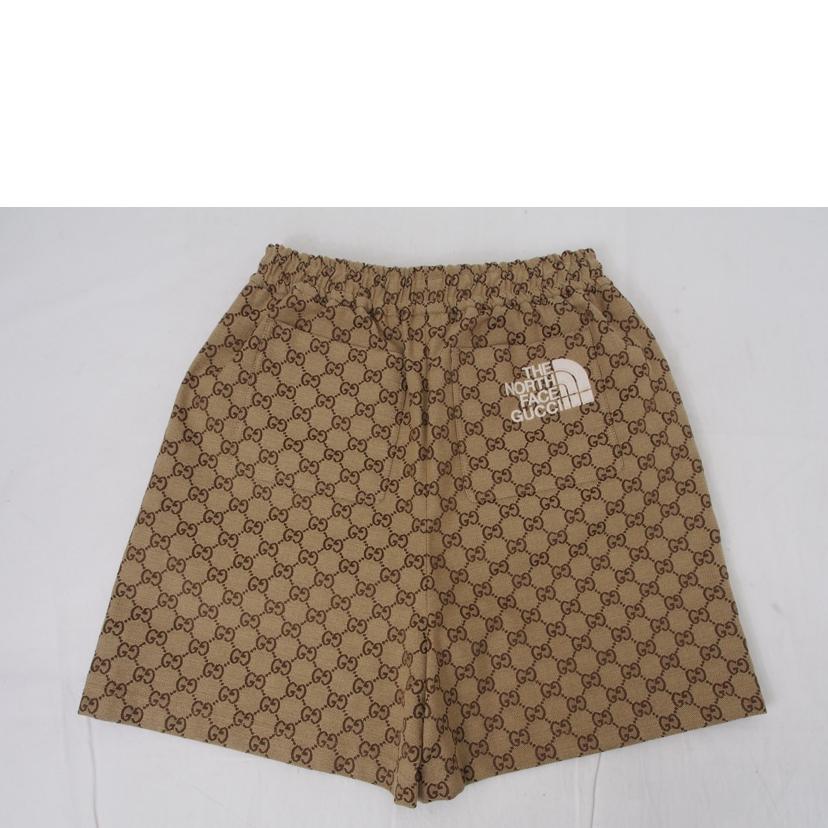 GUCCI グッチ/21SS THE NORTH FACE GG ロゴ キャンパスパンツ ショーツ パンツ ノースフェイス/644586//Aランク/78