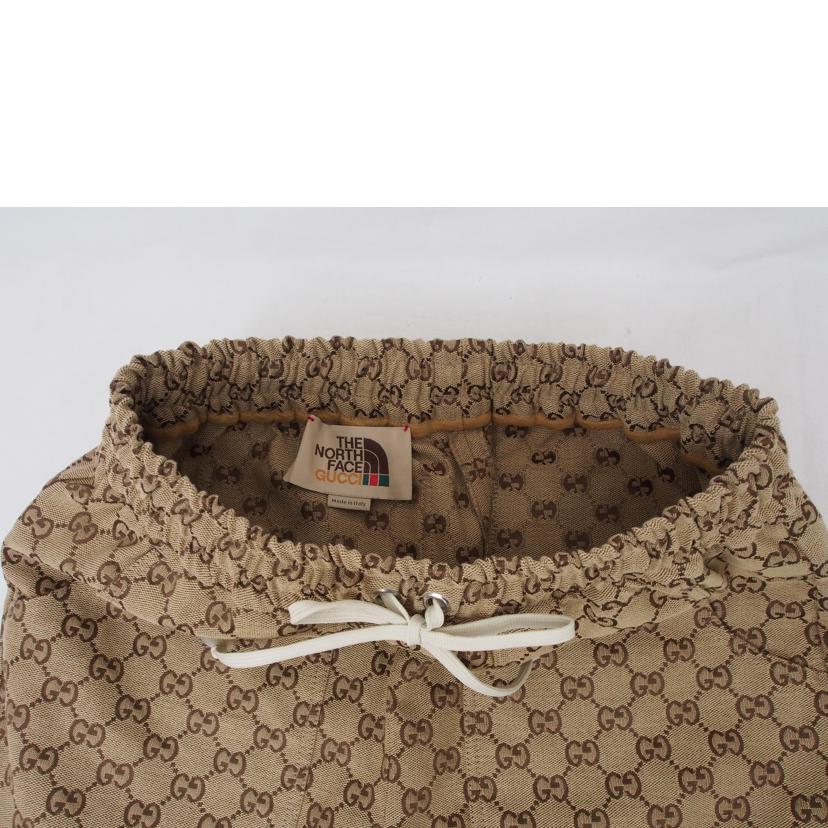 GUCCI グッチ/21SS THE NORTH FACE GG ロゴ キャンパスパンツ ショーツ パンツ ノースフェイス/644586//Aランク/78
